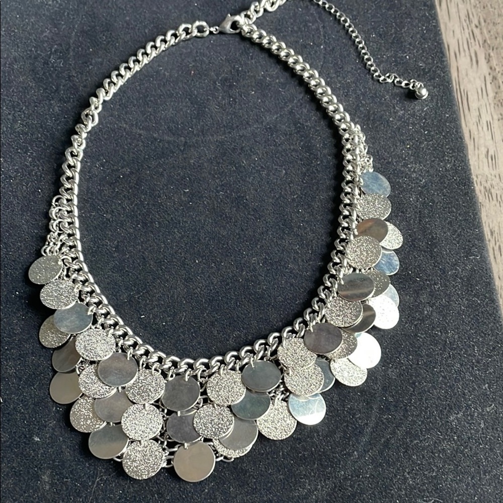 Women’s Silver Toned Statement Necklace